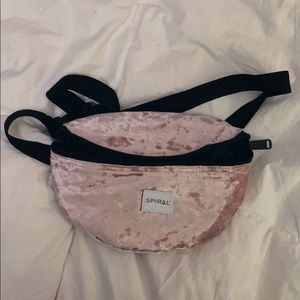 Light Pink Velvet Small Fanny Pack